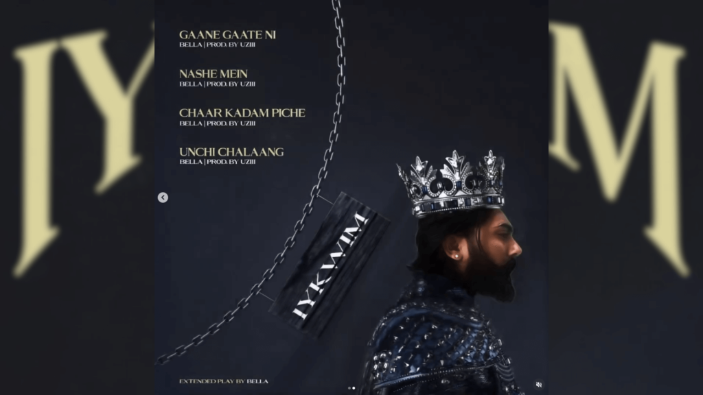 Track list poster for Bella's IYKWIM mixtape.